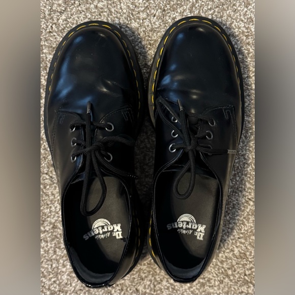 Dr. Martens 1461 Smooth Leather Platform shoes in black. - Picture 6 of 9